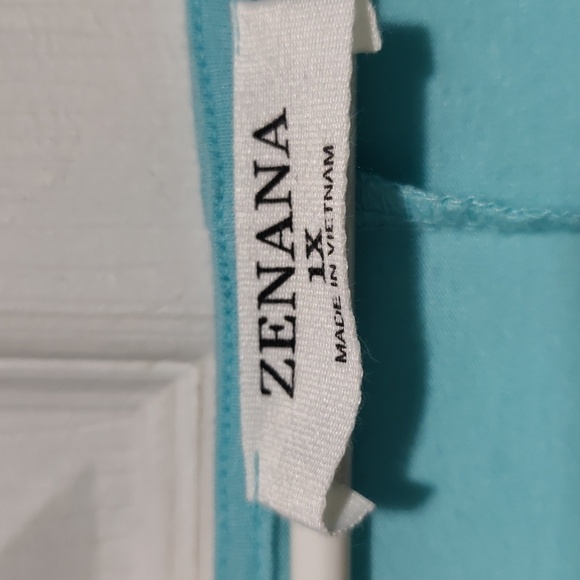 Mint flutter sleeve Zenana top - Picture 2 of 4